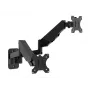 Multibrackets M Divu Monitoru Sienas Stiprinājums Pamata 16 kg 17-32 collas Melns