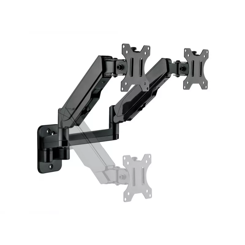 Multibrackets M Divu Monitoru Sienas Stiprinājums Pamata 16 kg 17-32 collas Melns