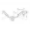 Multibrackets M Divu Monitoru Sienas Stiprinājums Pamata 16 kg 17-32 collas Melns