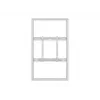 Korpuss sienas montāžai MULTIBRACKETS M Pro Series 55 collu displejiem, Slim Medium, Balts, Tērauds, 1360×87×860 mm, horizontāli/vertikāli