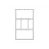 Korpuss sienas montāžai MULTIBRACKETS M Pro Series 55 collu displejiem, Slim Medium, Balts, Tērauds, 1360×87×860 mm, horizontāli/vertikāli