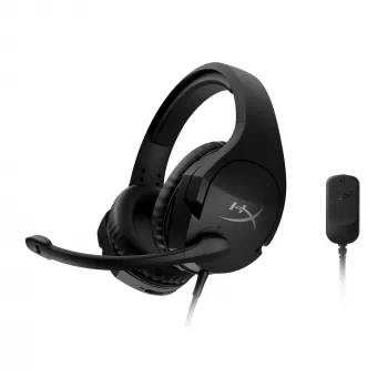 HyperX Cloud Stinger S austiņas, vadu, galvas saite, spēlēm, melna