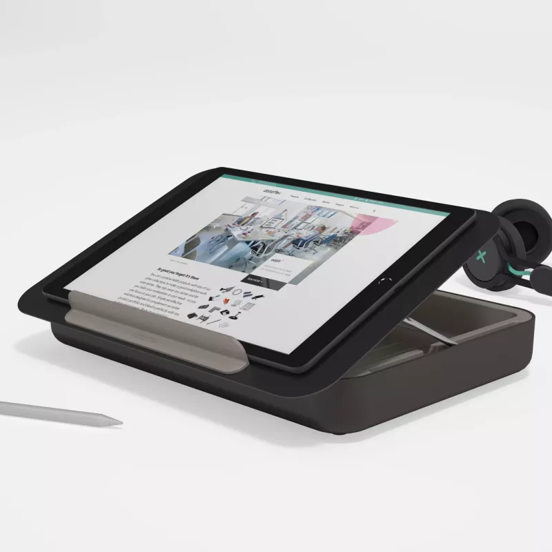 Dataflex Addit Bento® ergonomiskā darbarīku kaste 903, klēpjdatora statīvs, Melns, 38.1 cm (15 collas), 6 kg