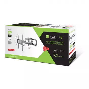 Techly ICA-PLB 344STY TV stiprinājums 139.7 cm (55 collas) Melns
