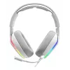 Glorious Gaming Glorious GHS Eternal RGB - Stereo RGB spēļu austiņas PC, PS5, PS4, Switch - pielāgoti leņķa draiveri, regulējams kristāldzidrs noņemams mikrofons, USB-C - izturīgas, visu dienu/nakti ērtas - Baltas