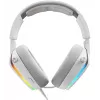 Glorious Gaming Glorious GHS Eternal RGB - Stereo RGB spēļu austiņas PC, PS5, PS4, Switch - pielāgoti leņķa draiveri, regulējams kristāldzidrs noņemams mikrofons, USB-C - izturīgas, visu dienu/nakti ērtas - Baltas
