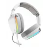 Glorious Gaming Glorious GHS Eternal RGB - Stereo RGB spēļu austiņas PC, PS5, PS4, Switch - pielāgoti leņķa draiveri, regulējams kristāldzidrs noņemams mikrofons, USB-C - izturīgas, visu dienu/nakti ērtas - Baltas