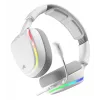 Glorious Gaming Glorious GHS Eternal RGB - Stereo RGB spēļu austiņas PC, PS5, PS4, Switch - pielāgoti leņķa draiveri, regulējams kristāldzidrs noņemams mikrofons, USB-C - izturīgas, visu dienu/nakti ērtas - Baltas
