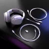 Glorious Gaming Glorious GHS Eternal RGB - Stereo RGB spēļu austiņas PC, PS5, PS4, Switch - pielāgoti leņķa draiveri, regulējams kristāldzidrs noņemams mikrofons, USB-C - izturīgas, visu dienu/nakti ērtas - Baltas