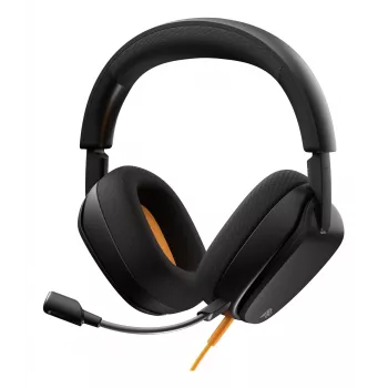 Glorious Gaming Glorious GHS Eternal - Stereo spēļu austiņas PC, PS5, PS4, Xbox, Switch - Pielāgoti leņķa draiveri, regulējams kristāldzidrs noņemams mikrofons, 3.5mm - Izturīgas, visu dienu/nakti ērtas - Melna