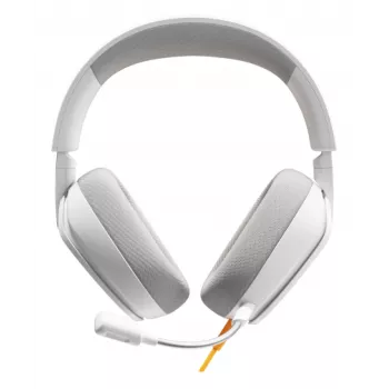 Glorious Gaming GHS Eternal - Stereo spēļu austiņas PC, PS5, PS4, Xbox, Switch - Pielāgoti leņķa draiveri, regulējams kristāldzidrs noņemams mikrofons, 3.5 mm - Izturīgas, ērtas visu dienu/nakti - Baltas