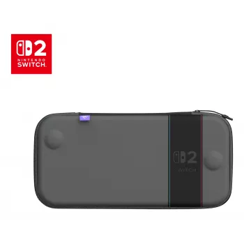 Ceļojuma maciņš Turtle Beach PlayTrek Slim Case Nintendo Switch 2 — ogleklis melns, 290×58×145 mm