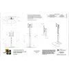 Chief PF1UB monitora statīvs / grīdas statīvs 190.5 cm (75 collas) Melns