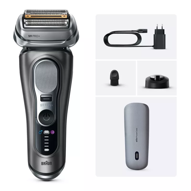 Folijniegs skuveklis Braun Series 9 Pro+ 9625s — grafīts, 5 galviņas, Li-Ion akumulators, trimmeris, slapjai un sausai skūšanai