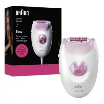 Braun Silk-epil 3-000 epilators 20 pincetes Rozā