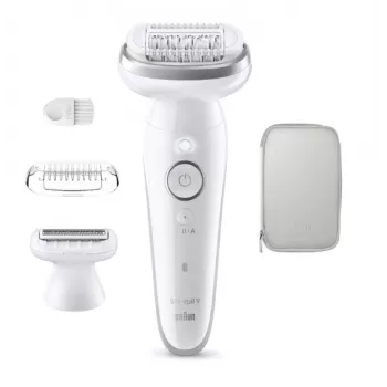 Braun Silk-épil 9 9-030 epilators ar 40 pincetēm balts