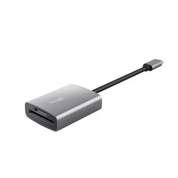 Trust 24136 karšu lasītājs USB 3.2 Gen 1 (3.1 Gen 1) Type-C alumīnija korpuss