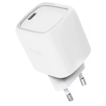 Lādētājs Trust Maxo 30W USB-C GaN ātrai uzlādei, balts
