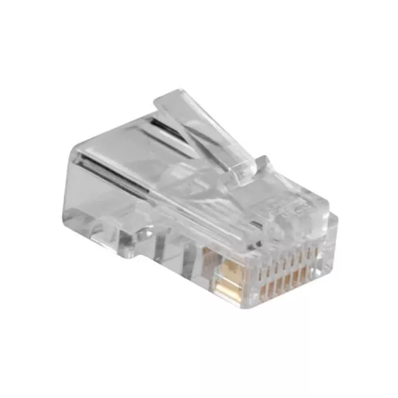 ACT RJ45 (8P/8C) modulārais savienotājs apaļajam kabelim ar cietiem vadītājiem