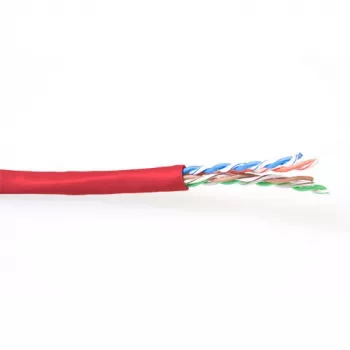 Patch kabelis ACT CAT6 U/UTP savīts sarkans 100 m