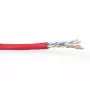 Patch kabelis ACT CAT6 U/UTP savīts sarkans 100 m