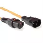 ACT strāvas vads C13 IEC Lock C14 oranžs 3 m PC942 230V 10A