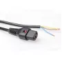 ACT barošanas vads C13 IEC Lock atvērts gals melns 2 m PC1025 230 V 10 A