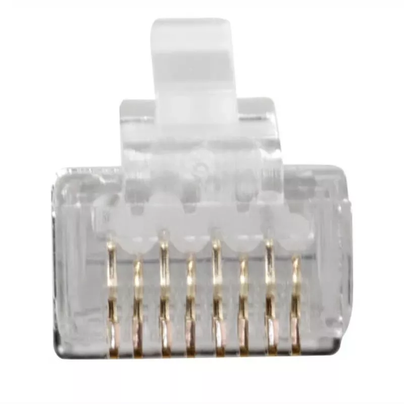 ACT FA2001 RJ45 CAT6A ekranēts modulārais savienotājs apaļajam kabelim (25 gab.)