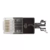 ACT FA2001 RJ45 CAT6A ekranēts modulārais savienotājs apaļajam kabelim (25 gab.)