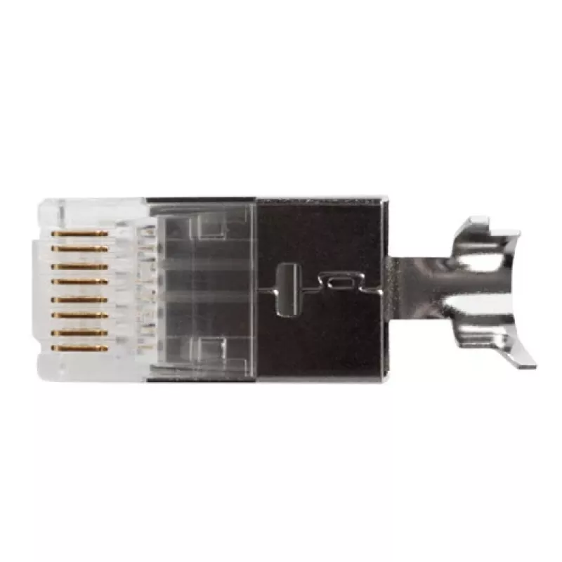 ACT FA2001 RJ45 CAT6A ekranēts modulārais savienotājs apaļajam kabelim (25 gab.)