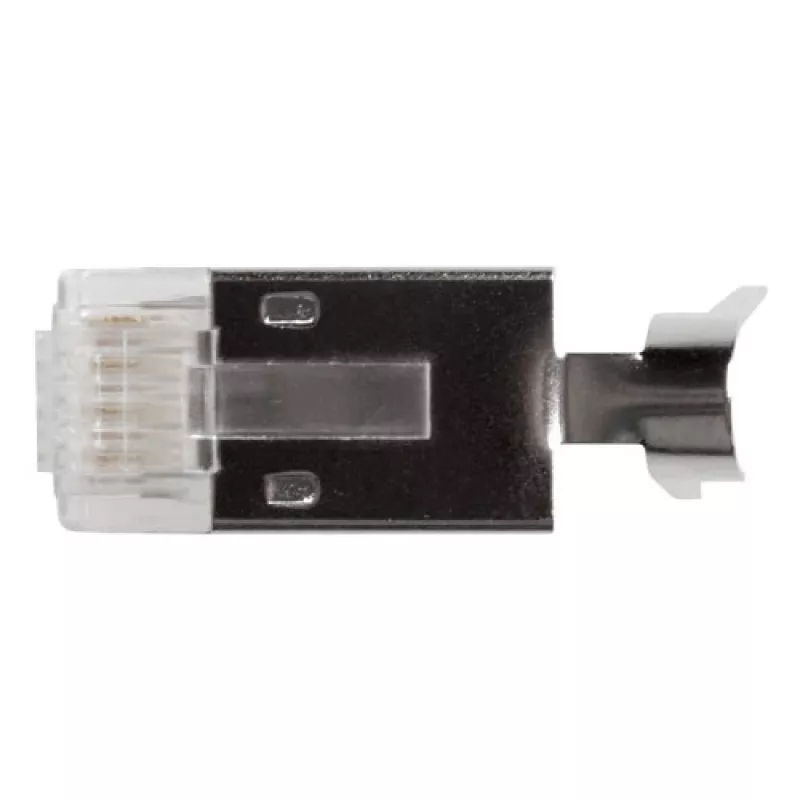 ACT FA2001 RJ45 CAT6A ekranēts modulārais savienotājs apaļajam kabelim (25 gab.)