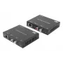 Audio pagarinātāju komplekts ACT AC7710 — digitālais/analogais pa Cat5e/Cat6 ar DAC, TOSLINK I/O, līdz 300 m, 5V USB barošana