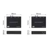 Audio pagarinātāju komplekts ACT AC7710 — digitālais/analogais pa Cat5e/Cat6 ar DAC, TOSLINK I/O, līdz 300 m, 5V USB barošana
