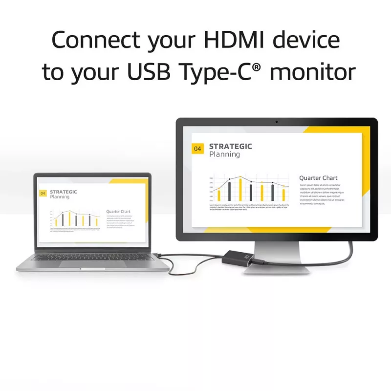 ACT HDMI uz USB Type-C sievišķais adapteris, 4K@60Hz, 0.25m