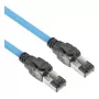 ACT Blue 25 metri S/FTP CAT6A B2ca PoE++ 100W cietā instalācijas kabeļa komplekts, RJ45 tēviņš–tēviņš
