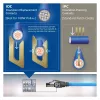 ACT Blue 60 metri S/FTP CAT6A B2ca PoE++ 100W cietā instalācijas kabelis, RJ45 vīrietis–vīrietis