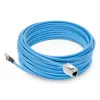 ACT Blue 20 metri S/FTP CAT6A B2ca PoE++ 100W cietā instalācijas kabelis, RJ45 tēviņš – mātīte