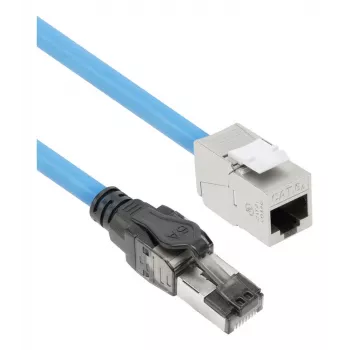 ACT CAT6A S/FTP B2ca PoE++ 100W cieta instalācijas kabelis ar RJ45 vīrišķo–sieviešo, 55 m (FB0155)