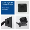 ACT Universālā USB-C Dockinga stacija AC7148, 3x 4K monitors, DisplayLink