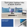 ACT Universālā USB-C Dockinga stacija AC7148, 3x 4K monitors, DisplayLink