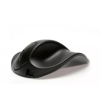 BakkerElkhuizen HandShoeMouse ExtraSmall, Labā roka, USB Type-A, 1500 DPI, Melns
