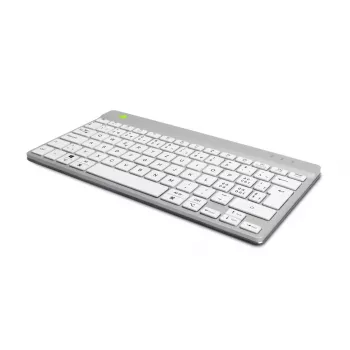 R-Go Tools ergonomiskā tastatūra R-Go Compact Break, kompakta tastatūra ar pārtraukuma programmatūru, QWERTZ (CH), Bluetooth, balta