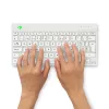 R-Go Tools ergonomiskā tastatūra R-Go Compact Break, kompakta tastatūra ar pārtraukuma programmatūru, QWERTZ (CH), Bluetooth, balta