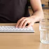 R-Go Tools ergonomiskā tastatūra R-Go Compact Break, kompakta tastatūra ar pārtraukuma programmatūru, QWERTZ (CH), Bluetooth, balta