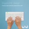R-Go Tools ergonomiskā tastatūra R-Go Compact Break, kompakta tastatūra ar pārtraukuma programmatūru, QWERTZ (CH), Bluetooth, balta