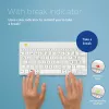 R-Go Tools ergonomiskā tastatūra R-Go Compact Break, kompakta tastatūra ar pārtraukuma programmatūru, QWERTZ (CH), Bluetooth, balta