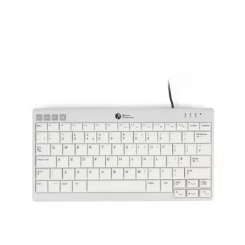 BakkerElkhuizen UltraBoard 950 V2 UK Qwerty, vadu tastatūra, USB, šķērveida slēdži, QWERTY, tumši pelēka, gaiši pelēka