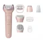 Epilators Philips Series 9000 BRE719/00 — bezvadu slapjai/sausai lietošanai, 32 pincetes, 2 ātrumi, rozā