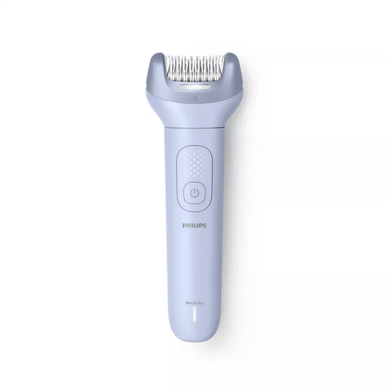 Epilators Philips 8000 sērijas BRE711/00 — 32 pincetes, 2 ātrumi, slapjai/sausai lietošanai, iebūvēts Li‑Ion akumulators, zils