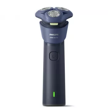 Rotācijas skuveklis Philips 2000 sērija S2885/00 — 3 galviņas, NiMH akumulators, slapjā/sausā skūšana, zils